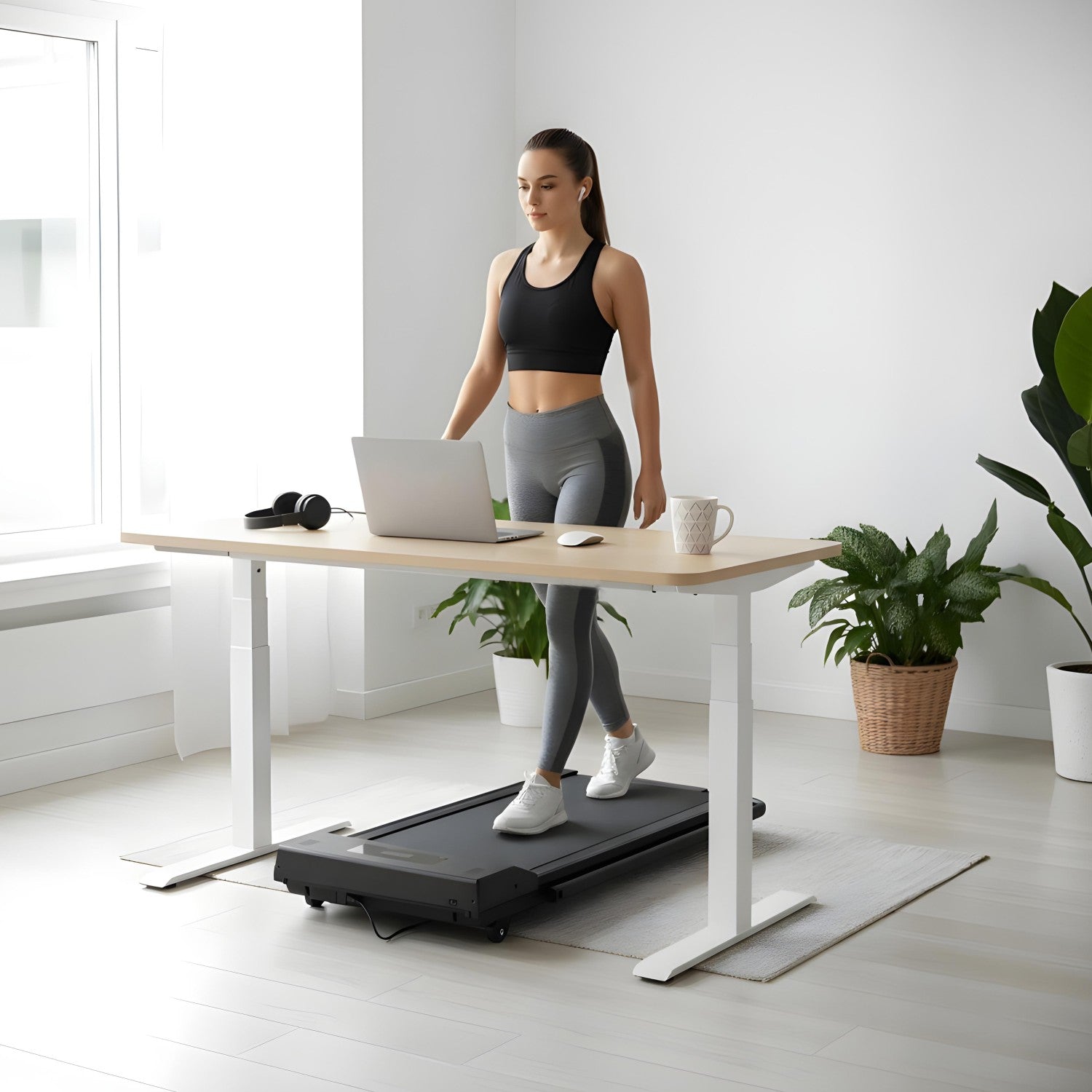 4 in 1 Walking Pad | With Foldable Handrails