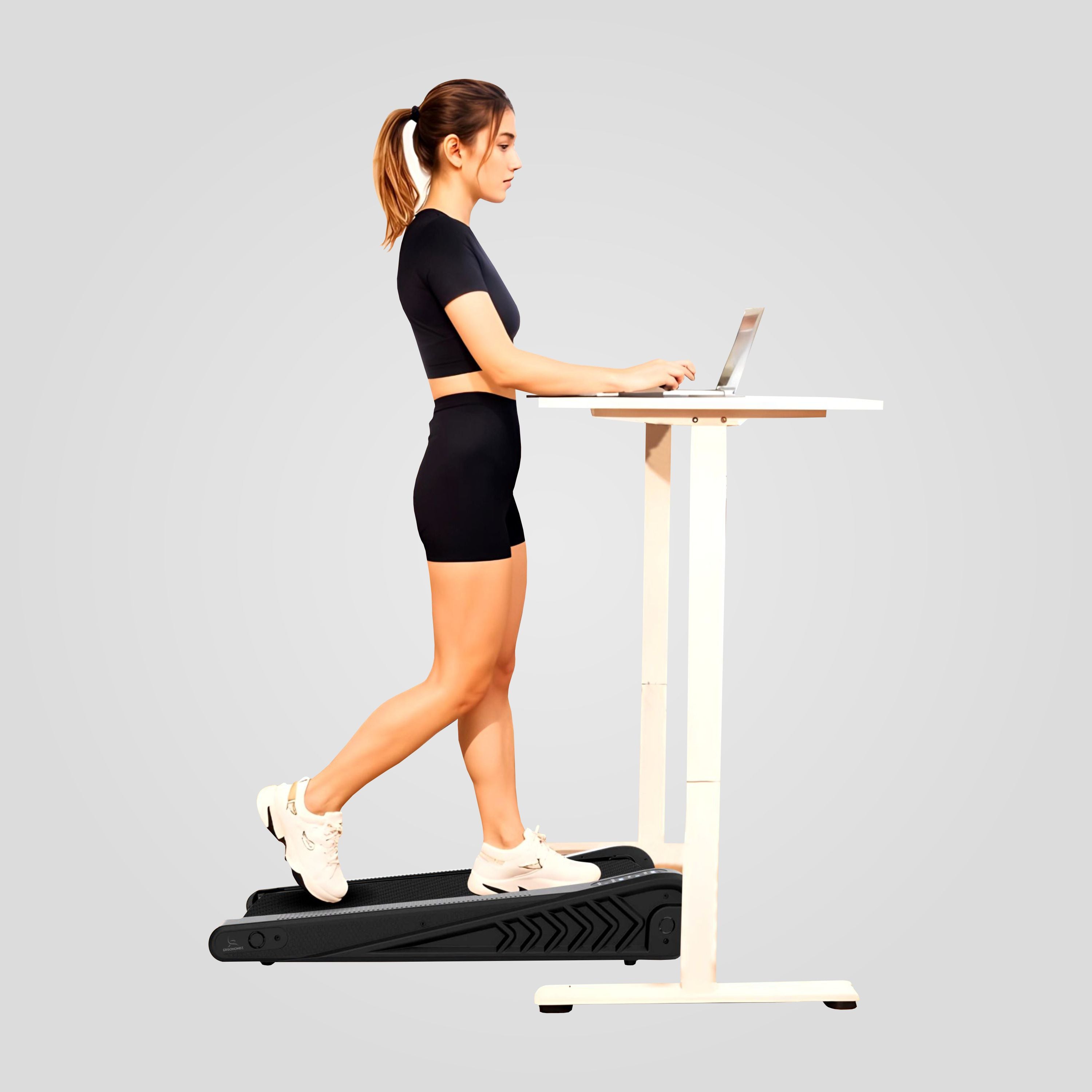 Mini Walking Pad with Incline - Compact Under Desk Treadmill for Home & Office
