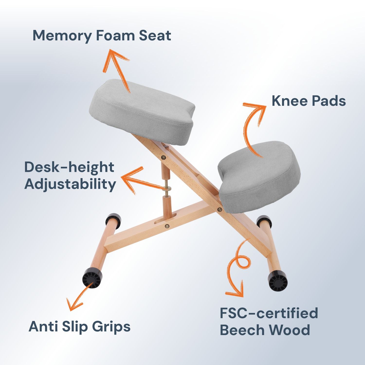 Memory Foam Kneeling Chair | Posture