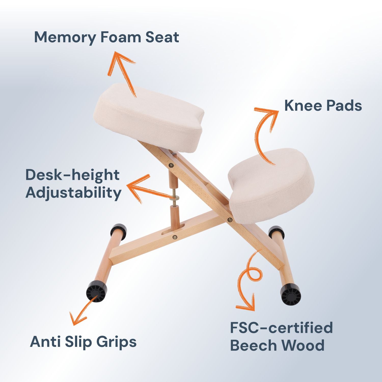Memory Foam Kneeling Chair | Posture