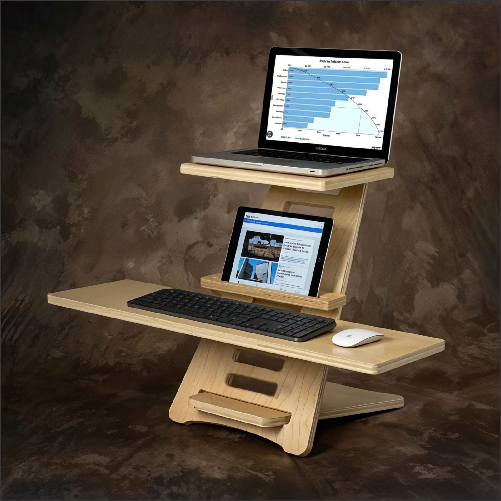 Ergonomic Height Adjustable & Portable Standing Desk