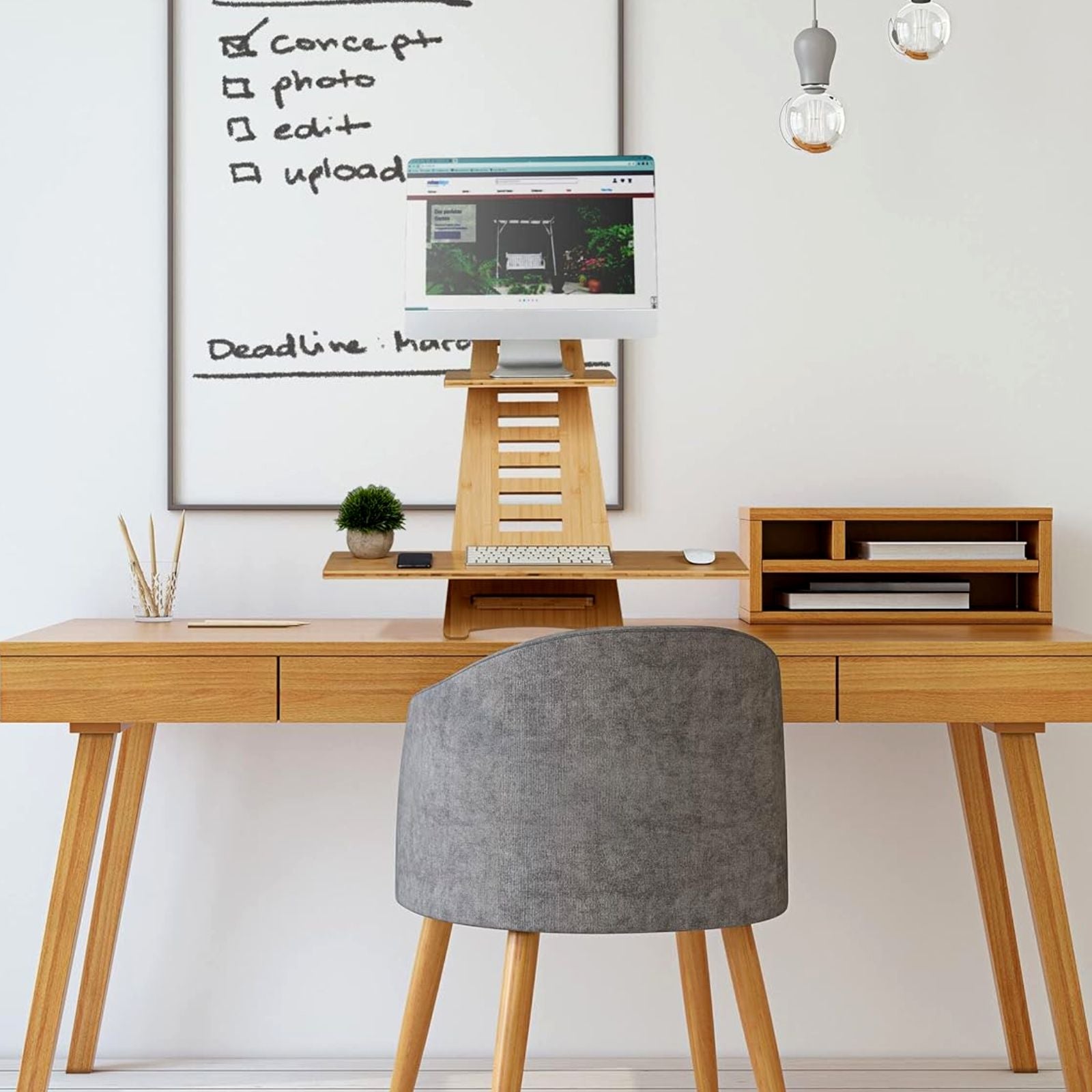 Ergonomic Height Adjustable & Portable Standing Desk
