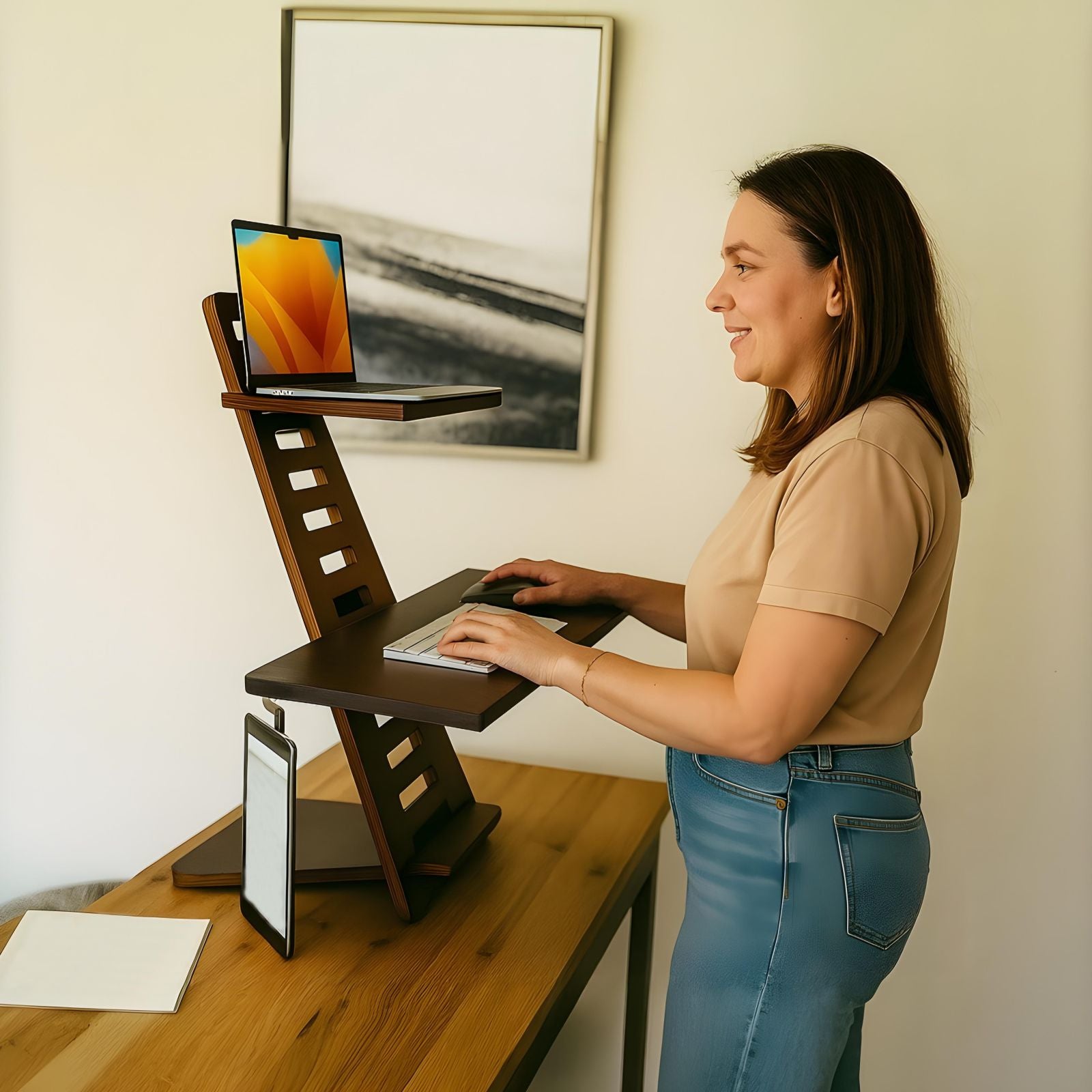 Ergonomic Height Adjustable & Portable Standing Desk