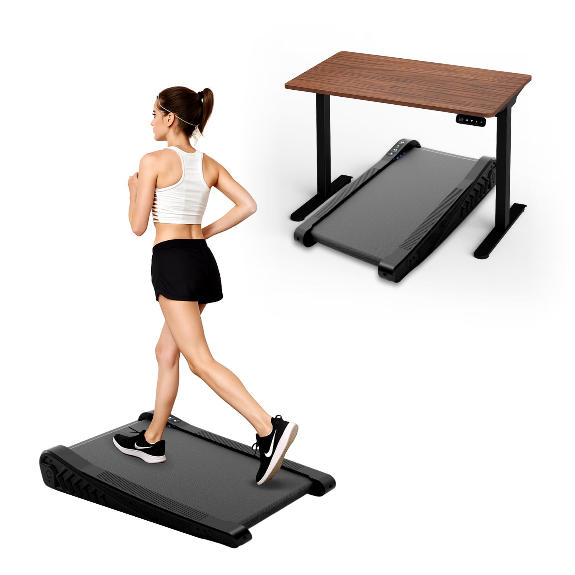 Mini Walking Pad with Incline - Compact Under Desk Treadmill for Home & Office