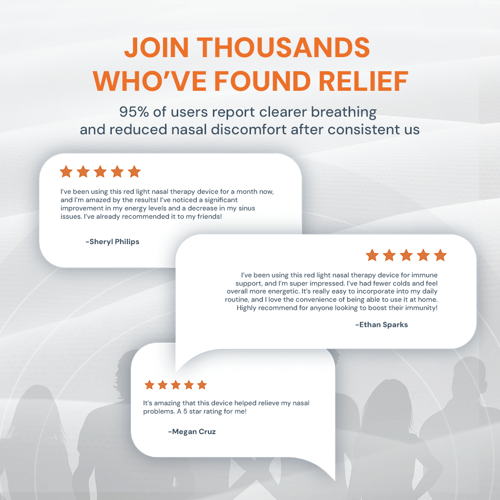 Red Light Therapy Device for Nasal Allergy & Rhinitis