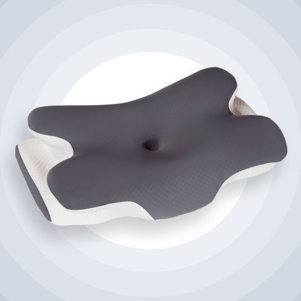 Halo® Cervical Pillow – Orthopaedic Contour Shaped Memory Foam | Ice Silk Cover
