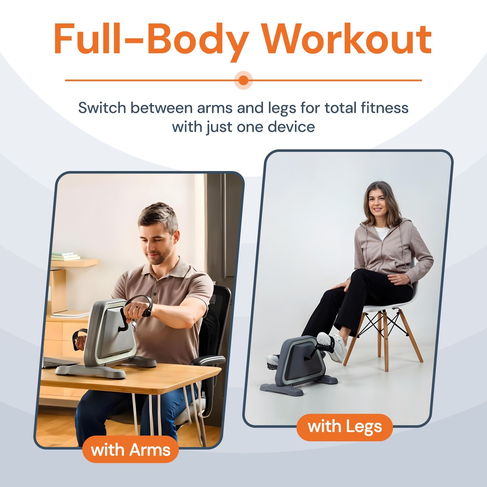 Mini Pedal Exerciser for Arms & Legs – Rehab & Home Fitness
