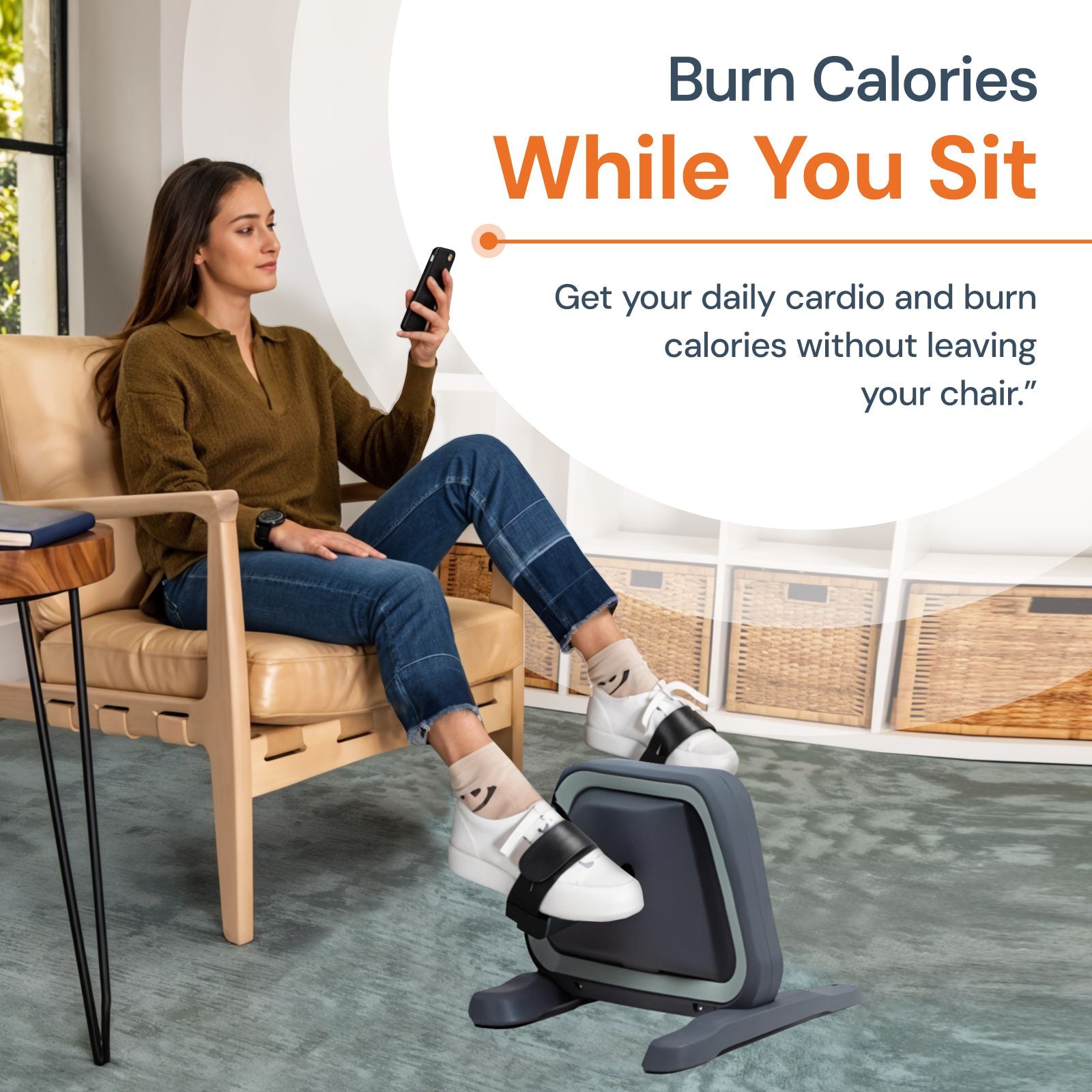 Mini Pedal Exerciser for Arms & Legs – Rehab & Home Fitness