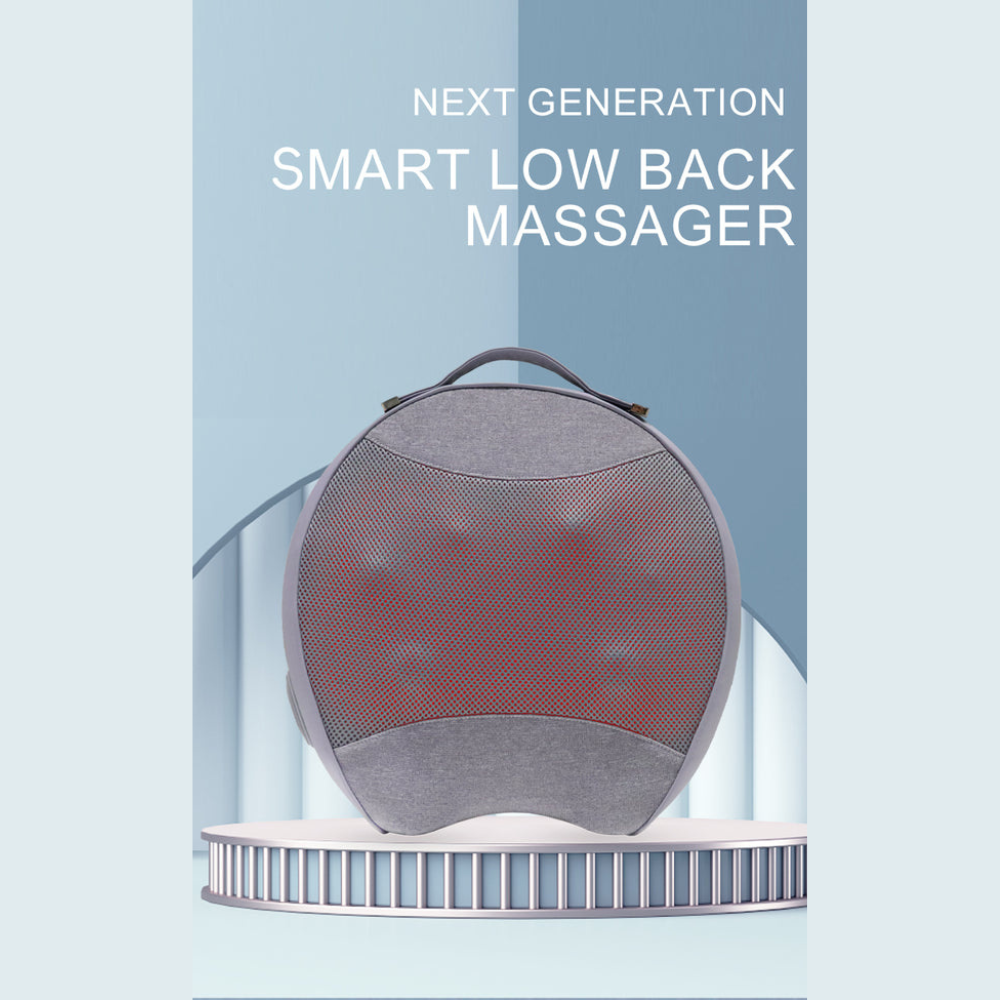 Heated Shiatsu Back Massager, 3D Deep Tissue Kneading for Pain Relief & Muscle Relaxation