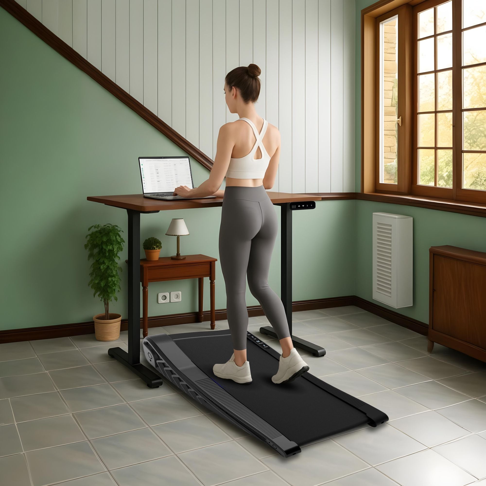 Electric Desk & Walking Pad Bundle