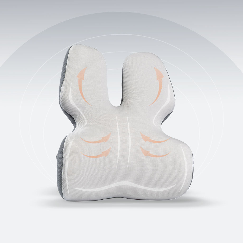 Adjustable Memory Foam Sit Bone Relief Seat Cushion