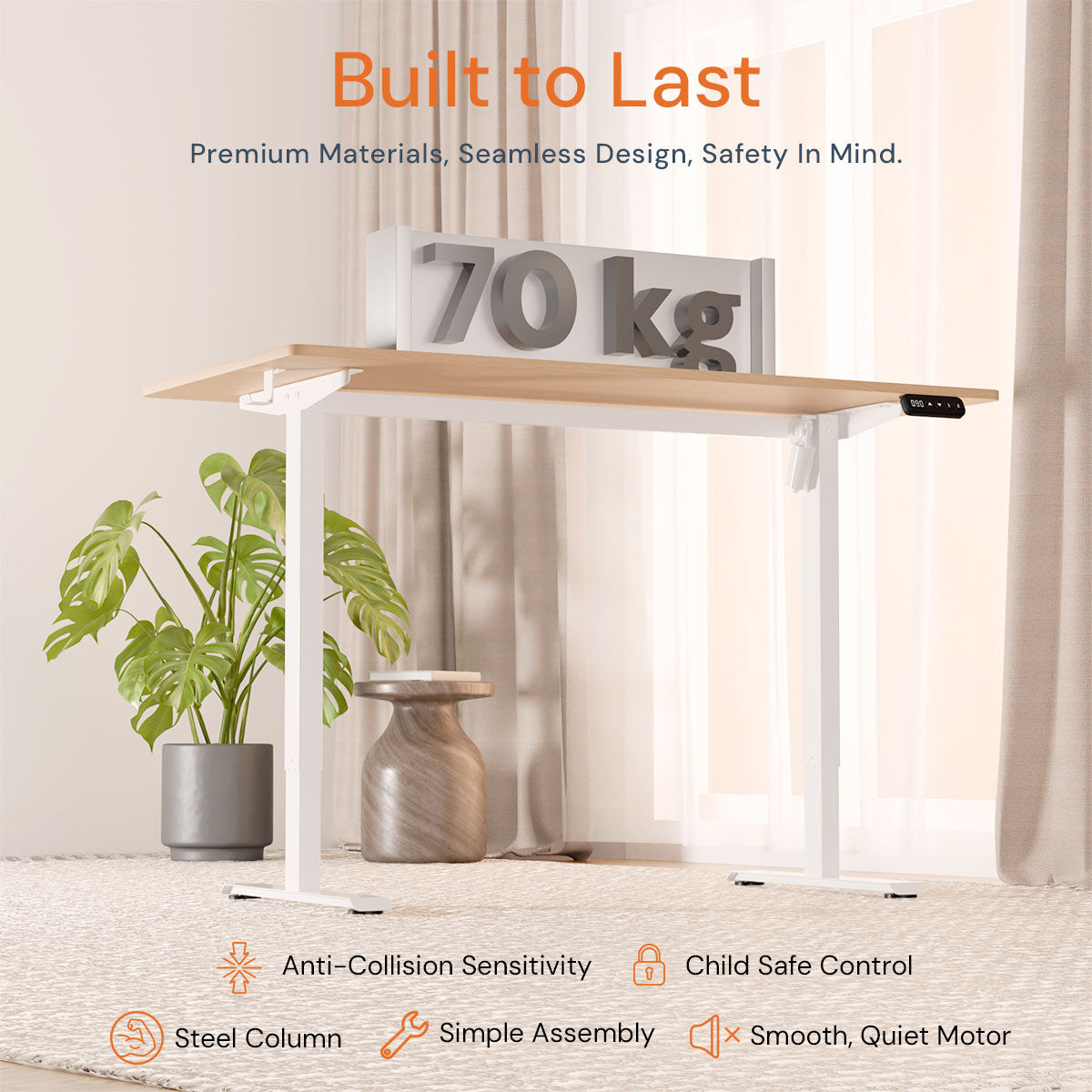 Sit/Stand Height Adjustable Desk