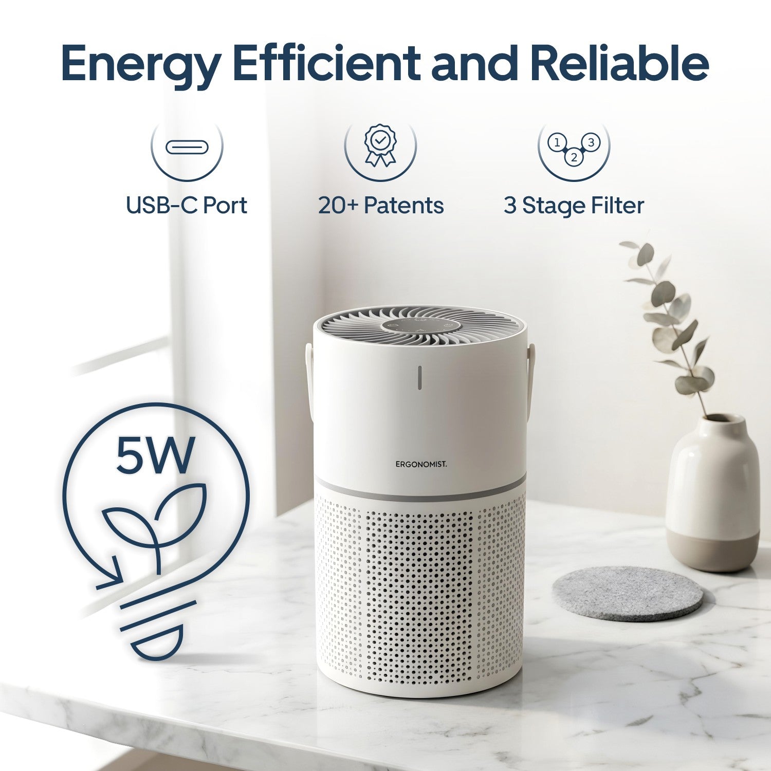Atmos Air Purifier | HEPA Smart Filter
