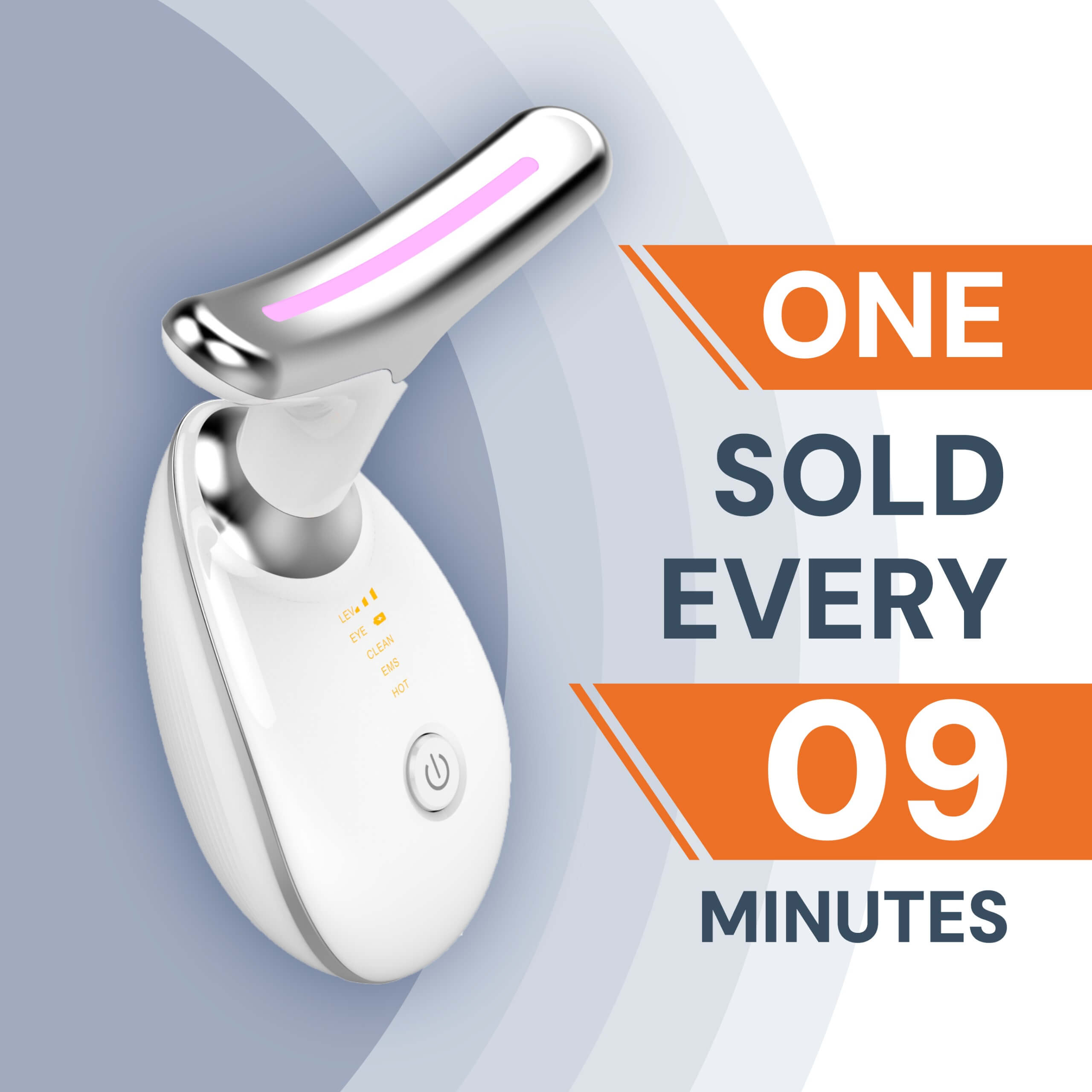 Face Massager - Anti-Aging, Skin Tightening & Wrinkle Reduction Device with 7 Colours & 3 Modes
