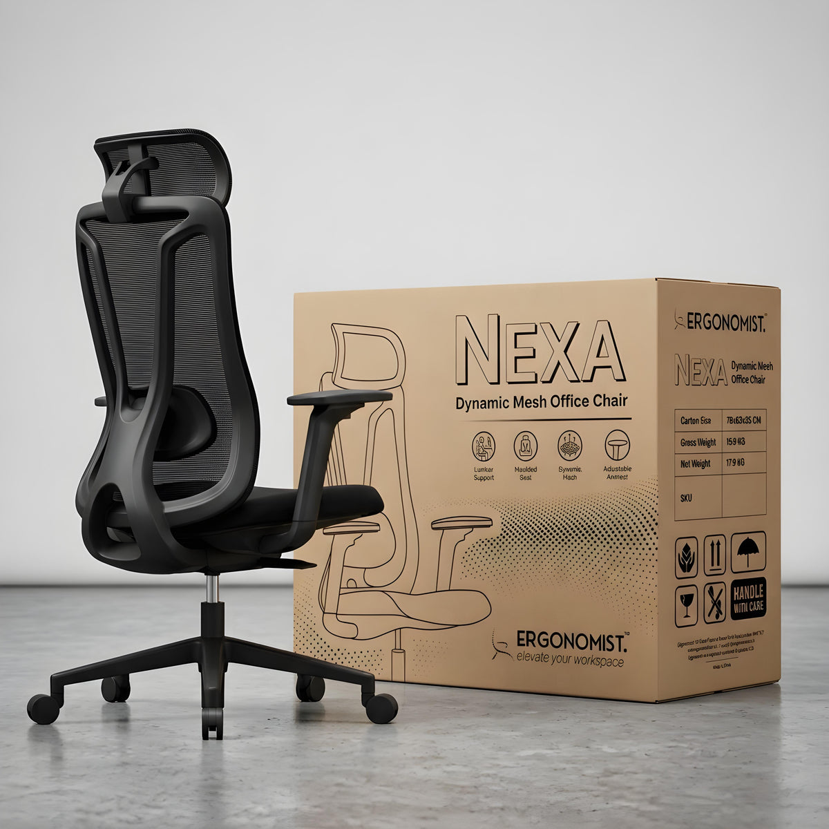 High Back Ergonomic Mesh Chair