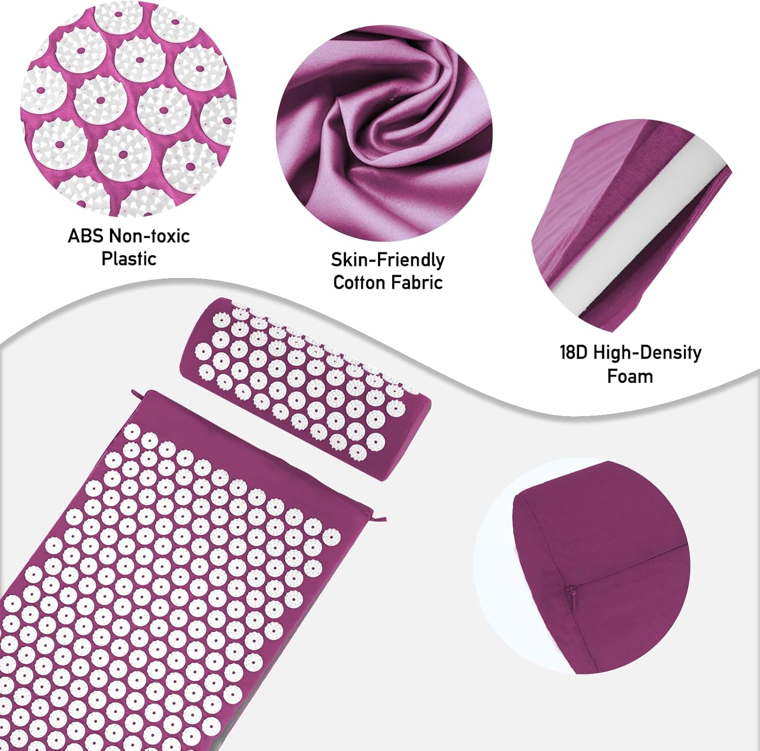 Acupressure Mat & Pillow Set