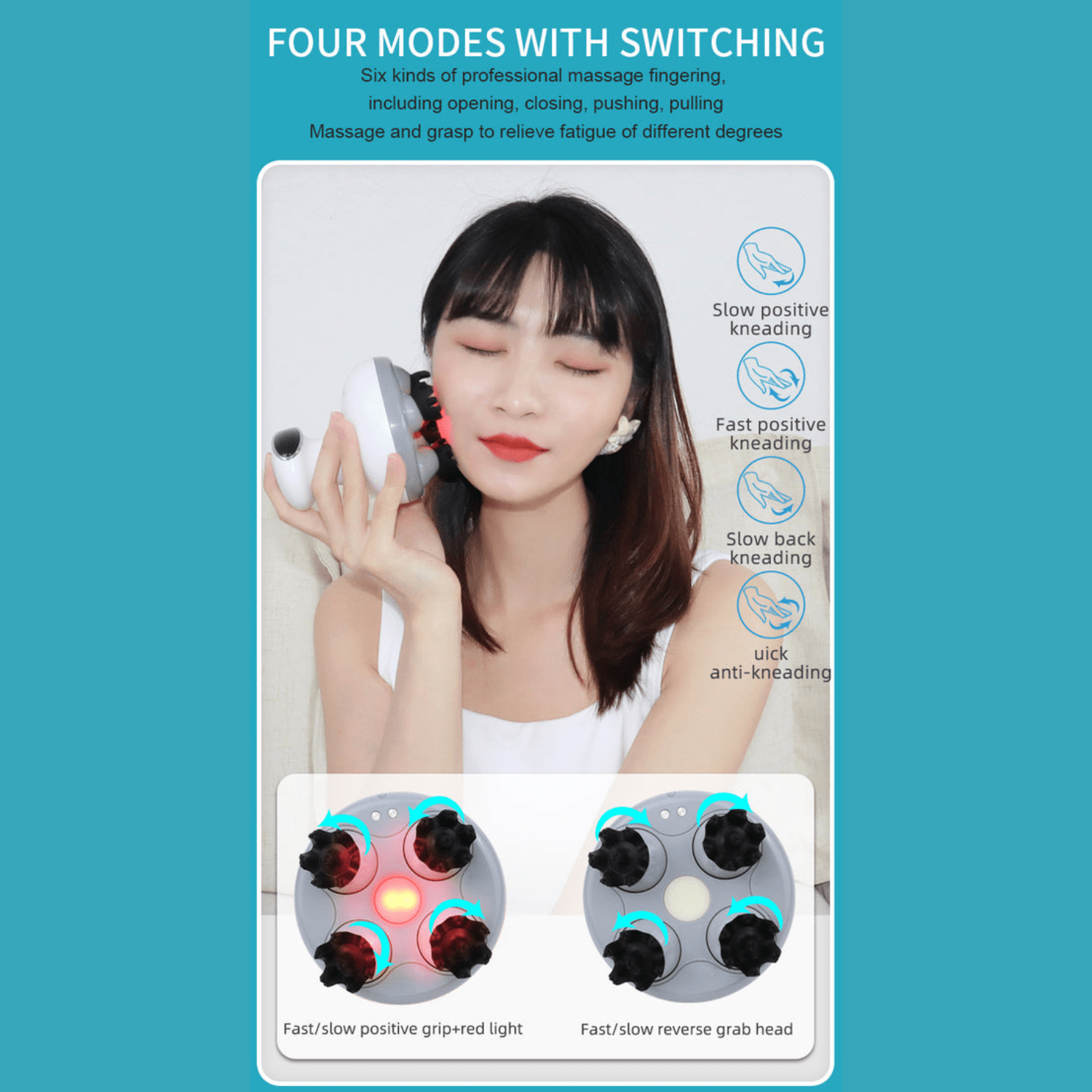 Electric Head, Scalp & Face Massager - PRO