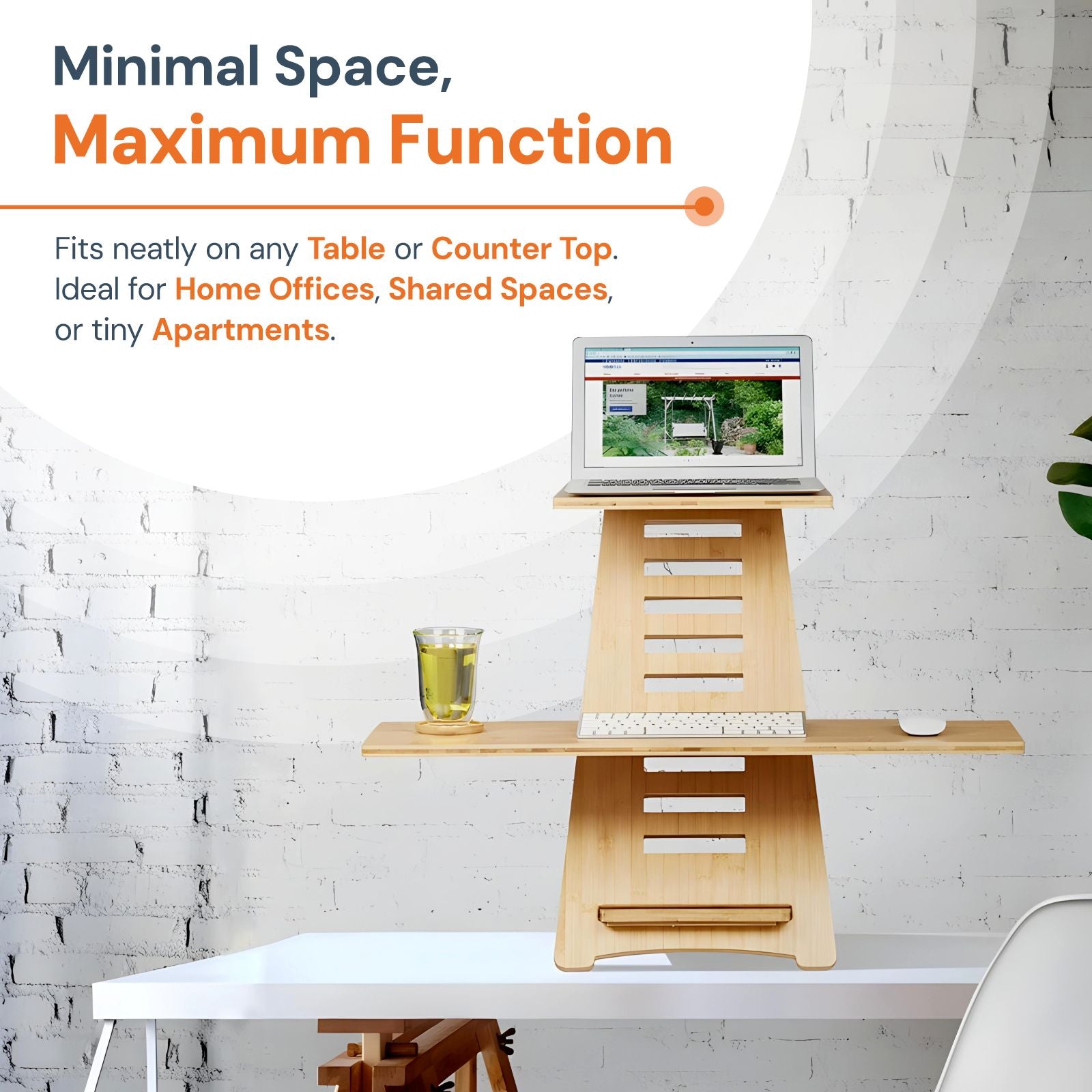 Ergonomic Height Adjustable & Portable Standing Desk