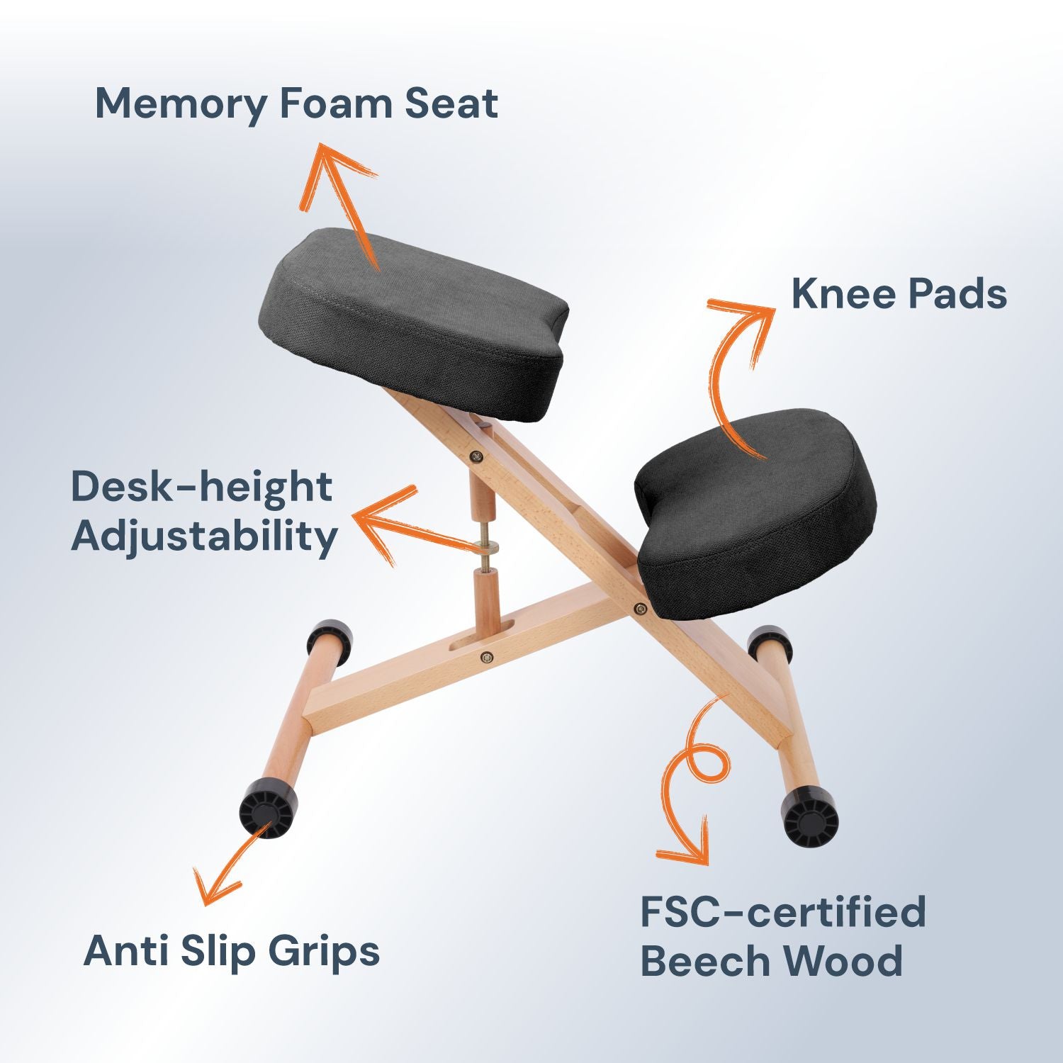 Memory Foam Kneeling Chair | Posture