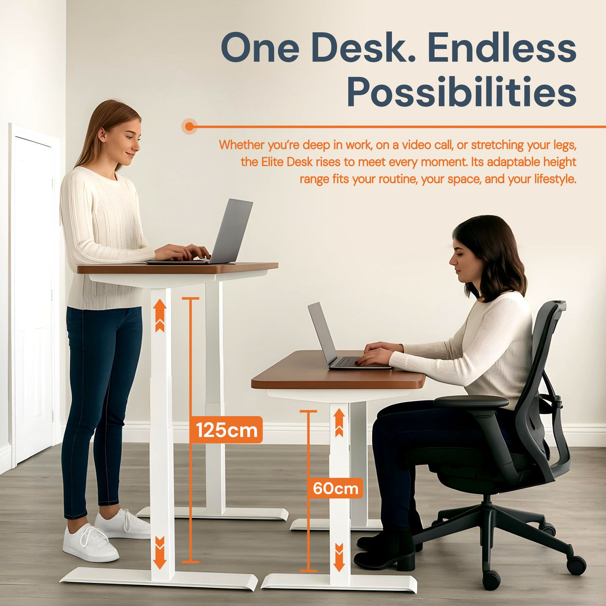 Sit/Stand Height Adjustable Desk | PRO