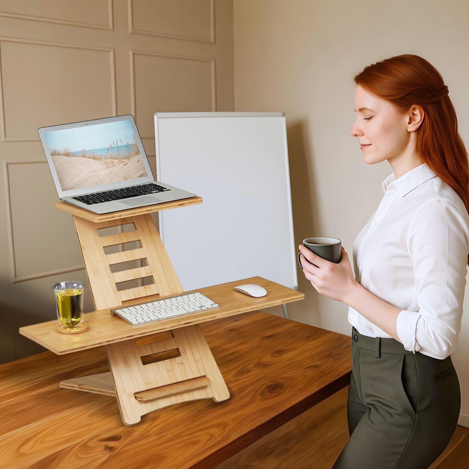 Ergonomic Height Adjustable & Portable Standing Desk