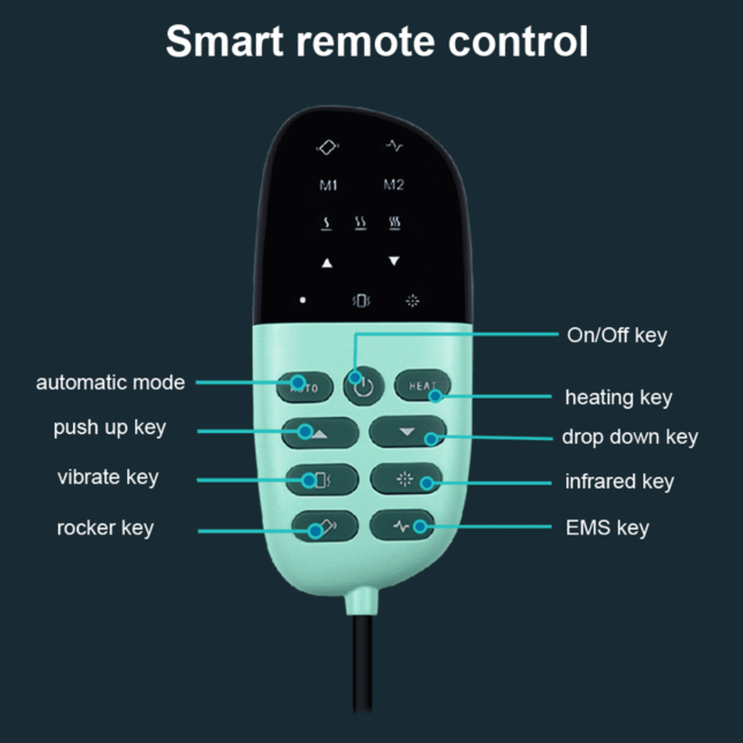 Electric Lower Back Massager - With Heat Function