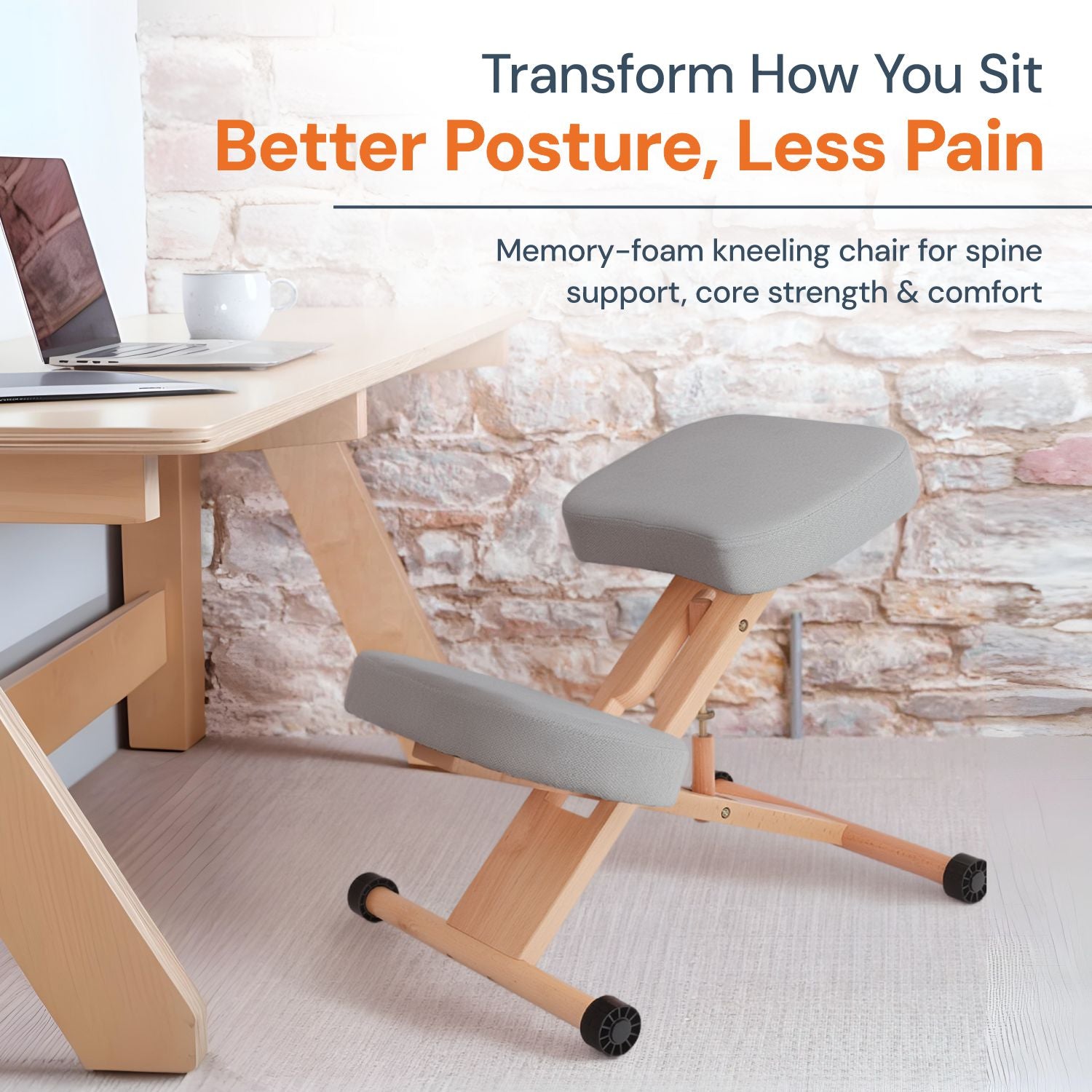 Memory Foam Kneeling Chair | Posture