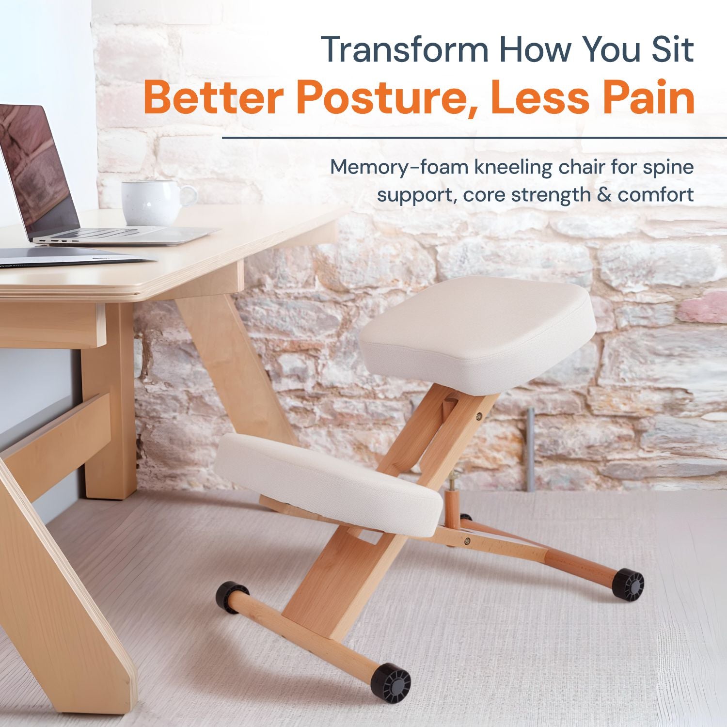 Memory Foam Kneeling Chair | Posture