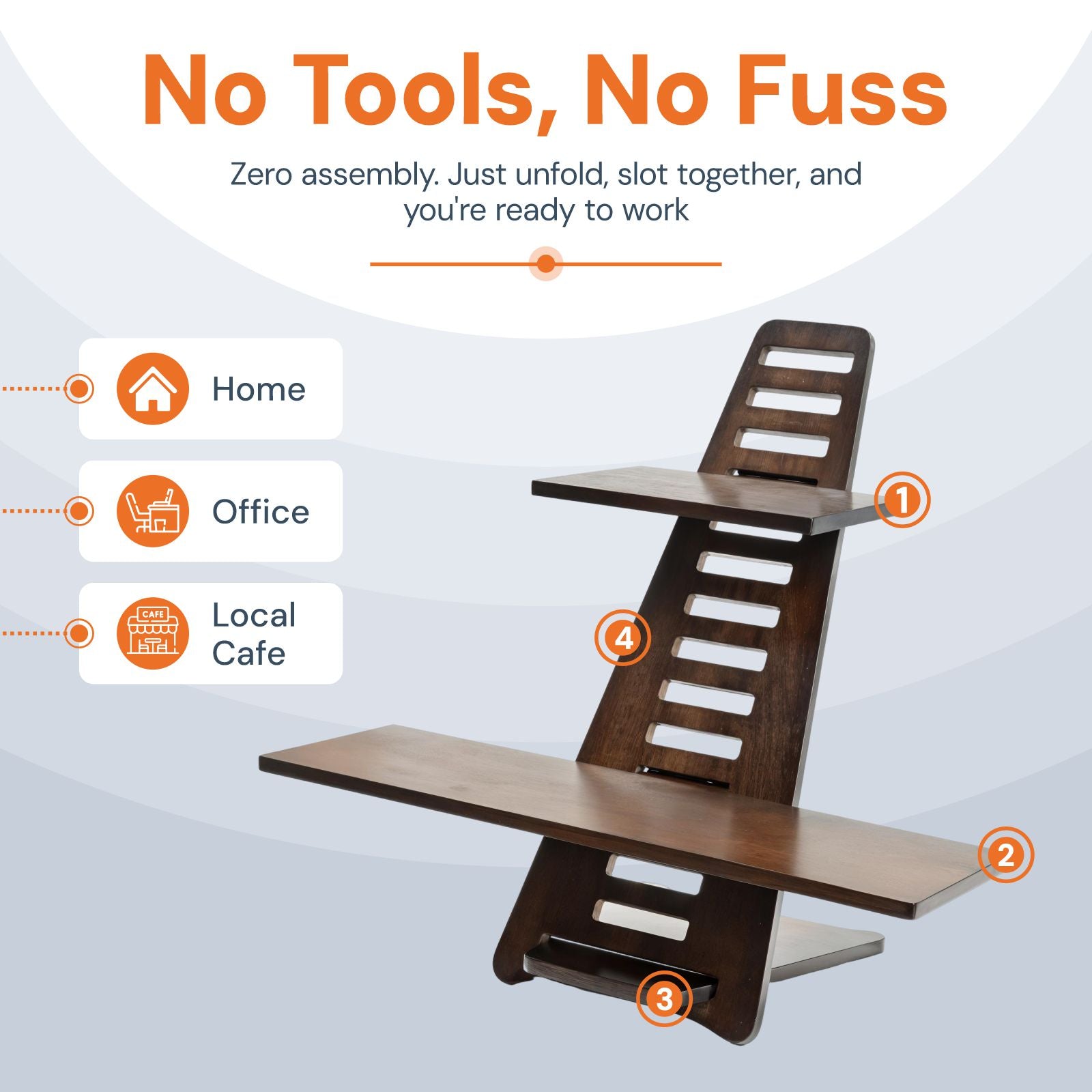 Ergonomic Height Adjustable & Portable Standing Desk