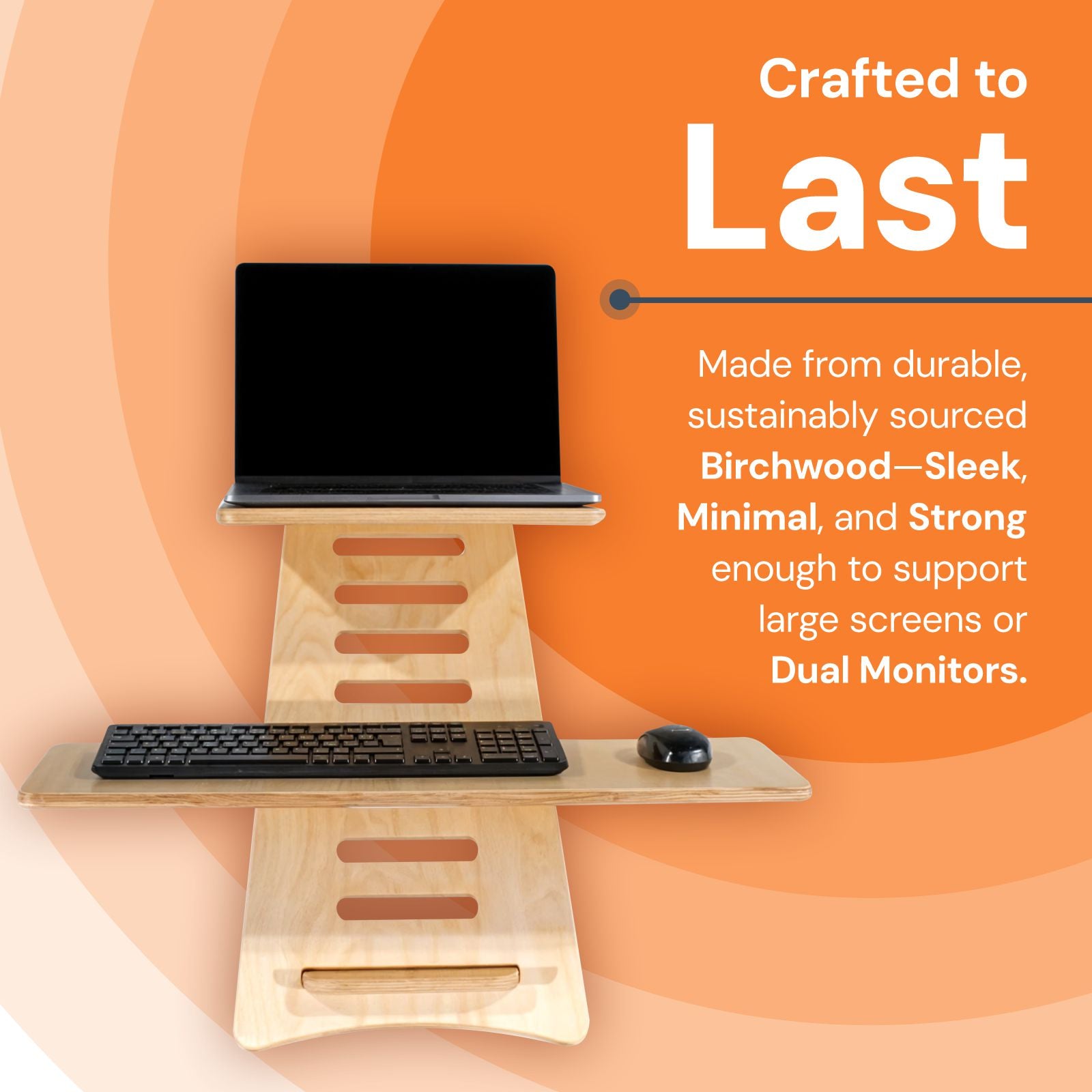 Ergonomic Height Adjustable & Portable Standing Desk