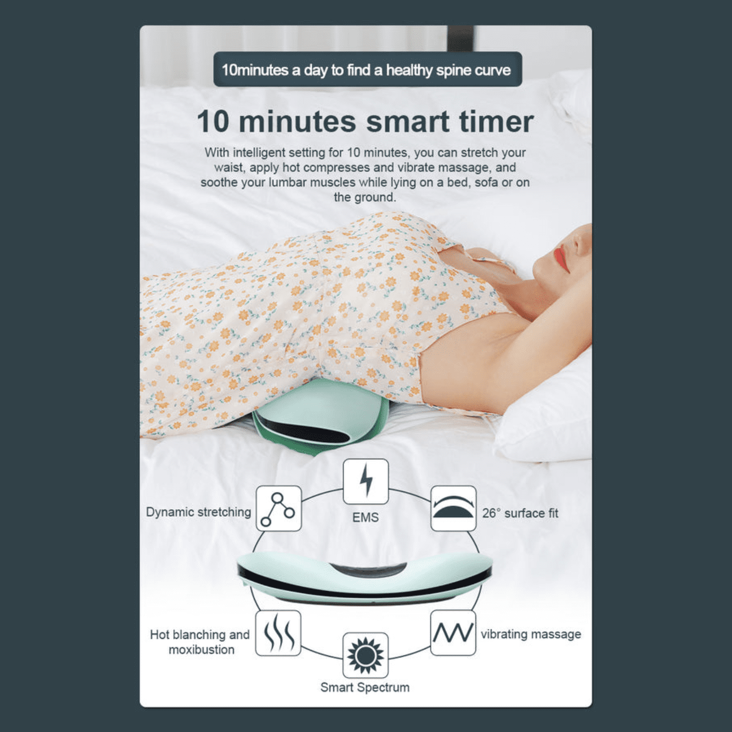 Electric Lower Back Massager - With Heat Function