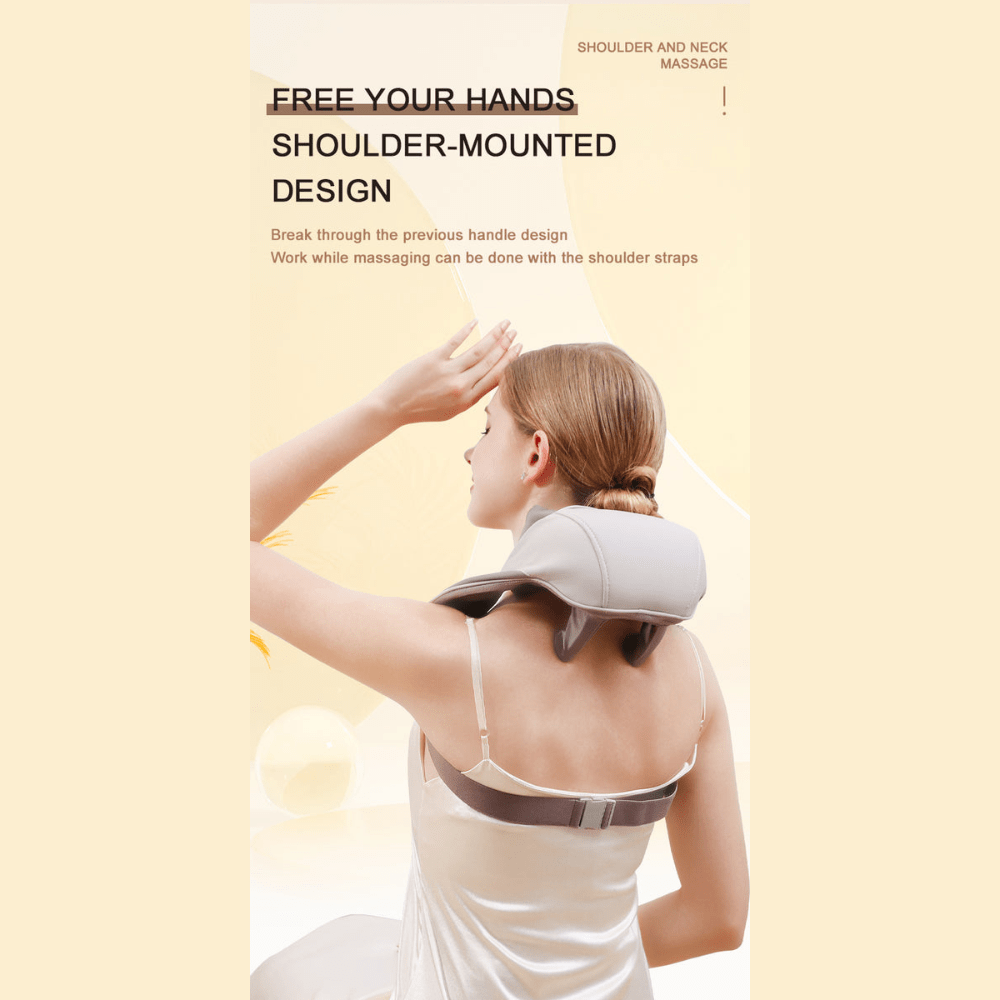Ergonomic Neck and Shoulder Massager - Premium Pain Relief