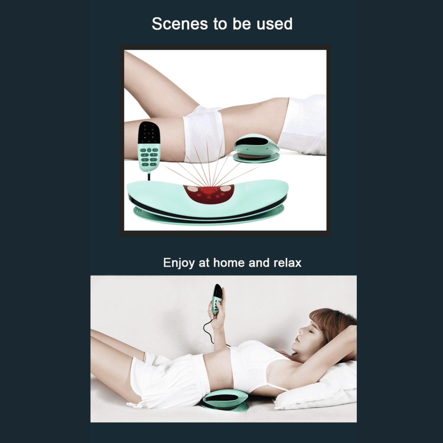 Electric Lower Back Massager - With Heat Function