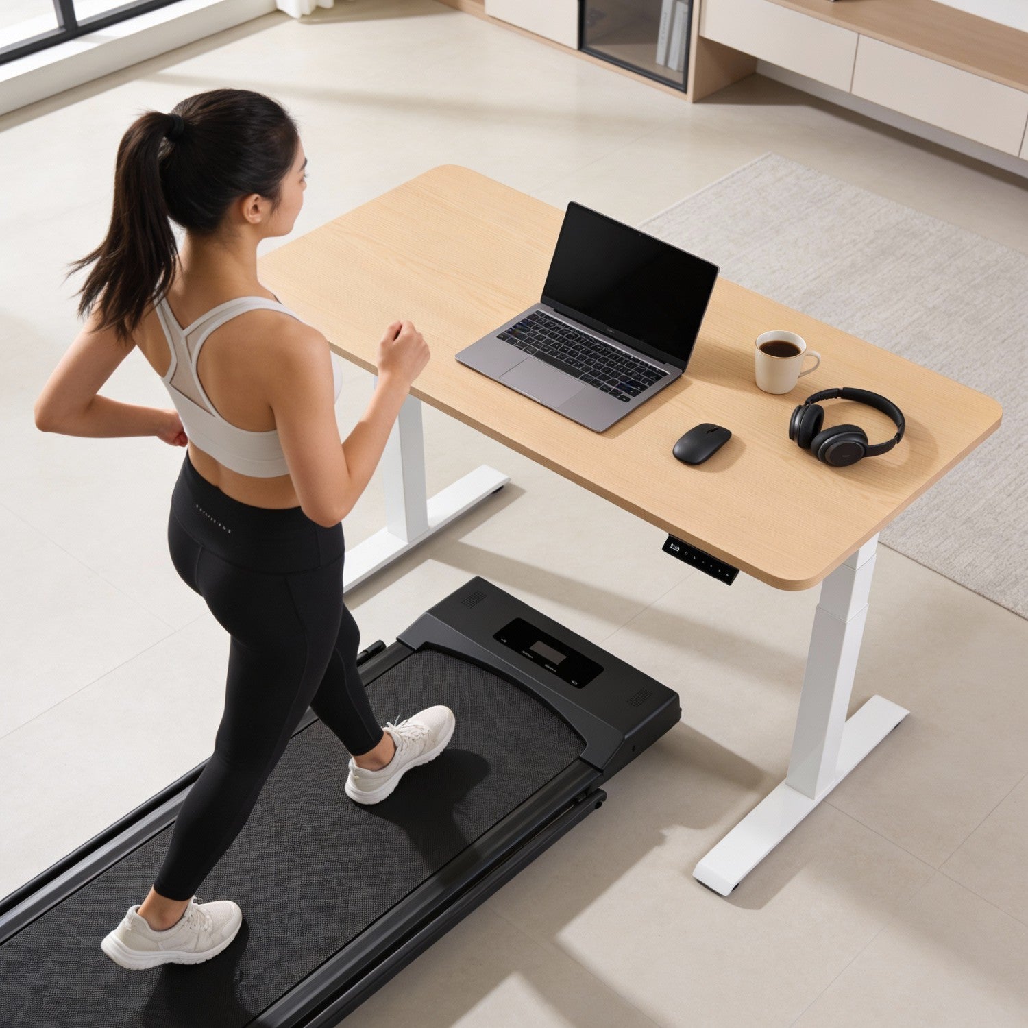 4 in 1 Walking Pad | With Foldable Handrails