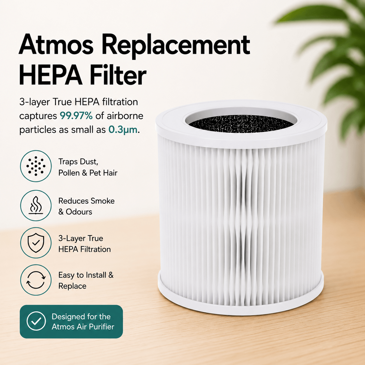 Atmos | HEPA Replacement Air Filter