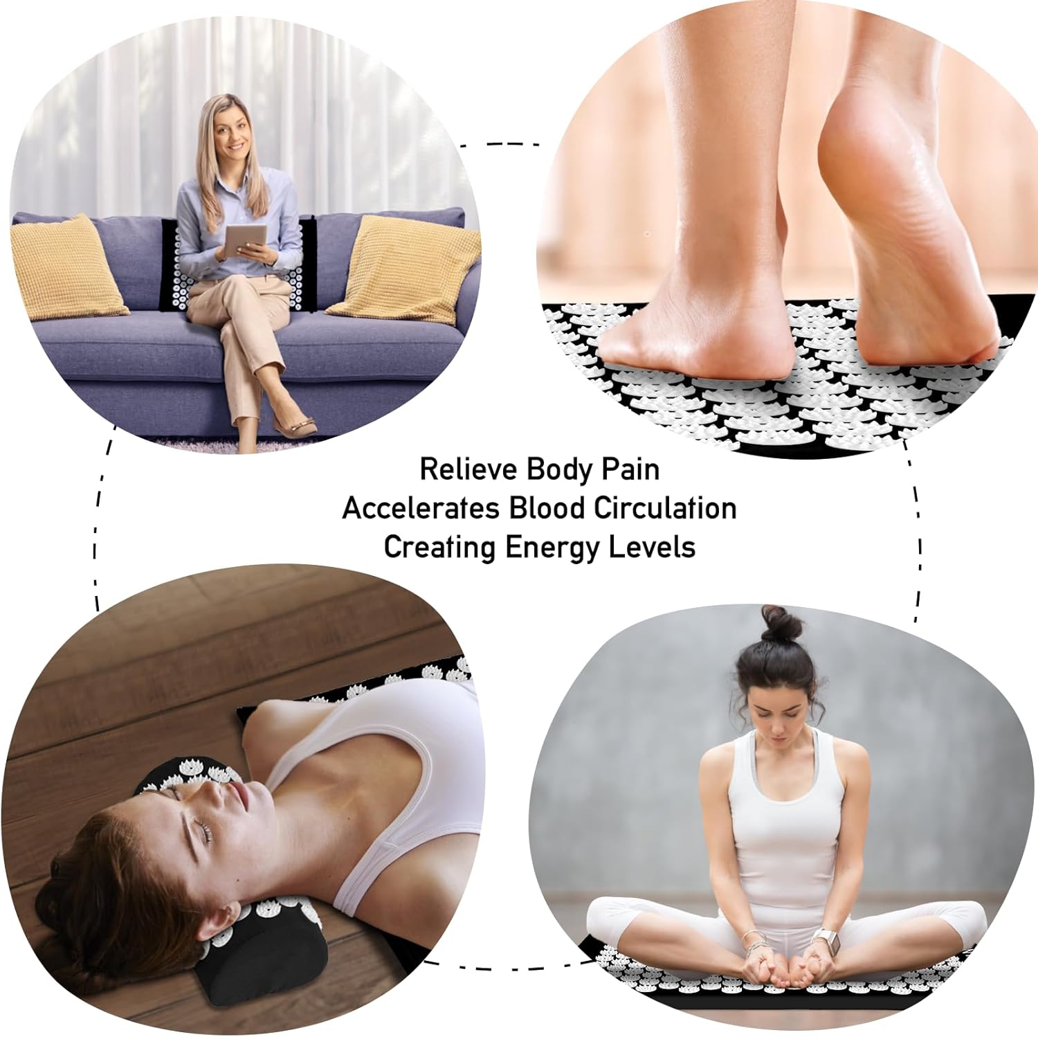 Acupressure Mat & Pillow Set