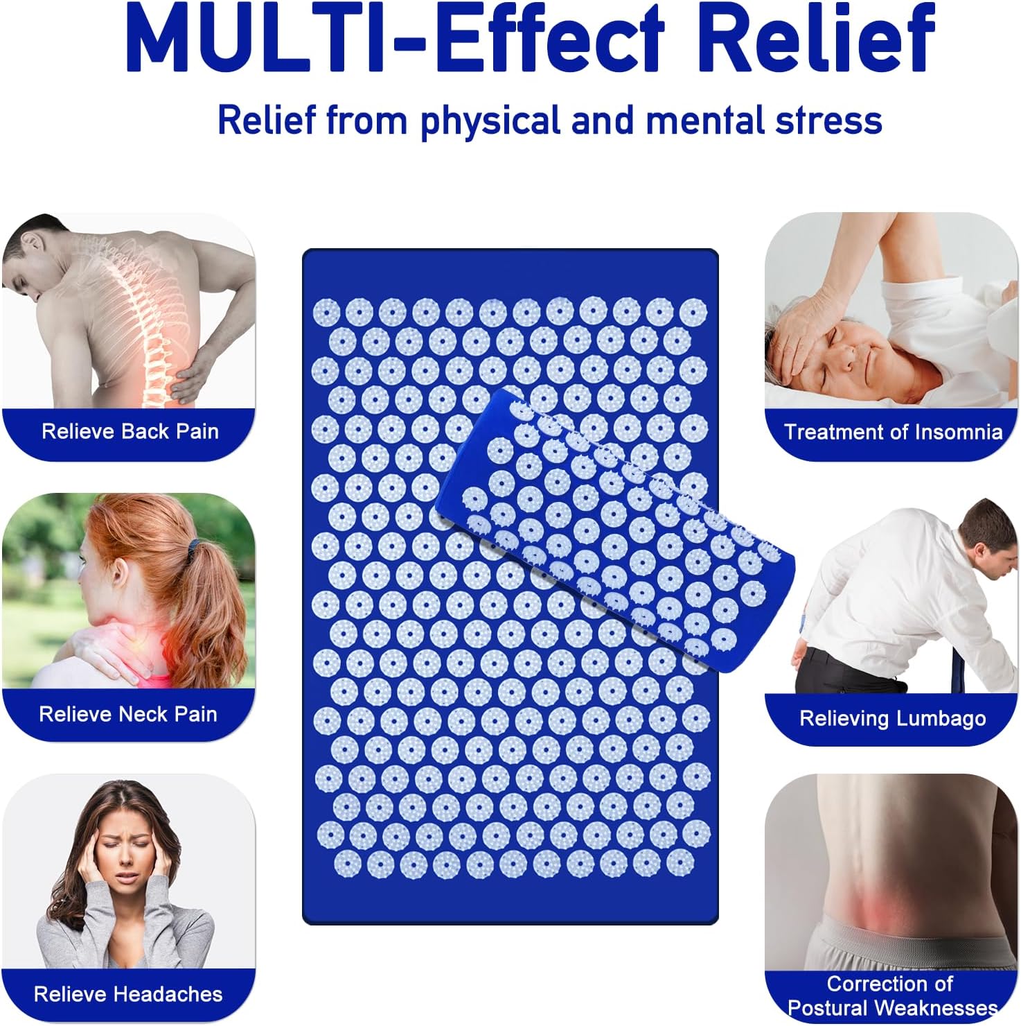 Acupressure Mat & Pillow Set