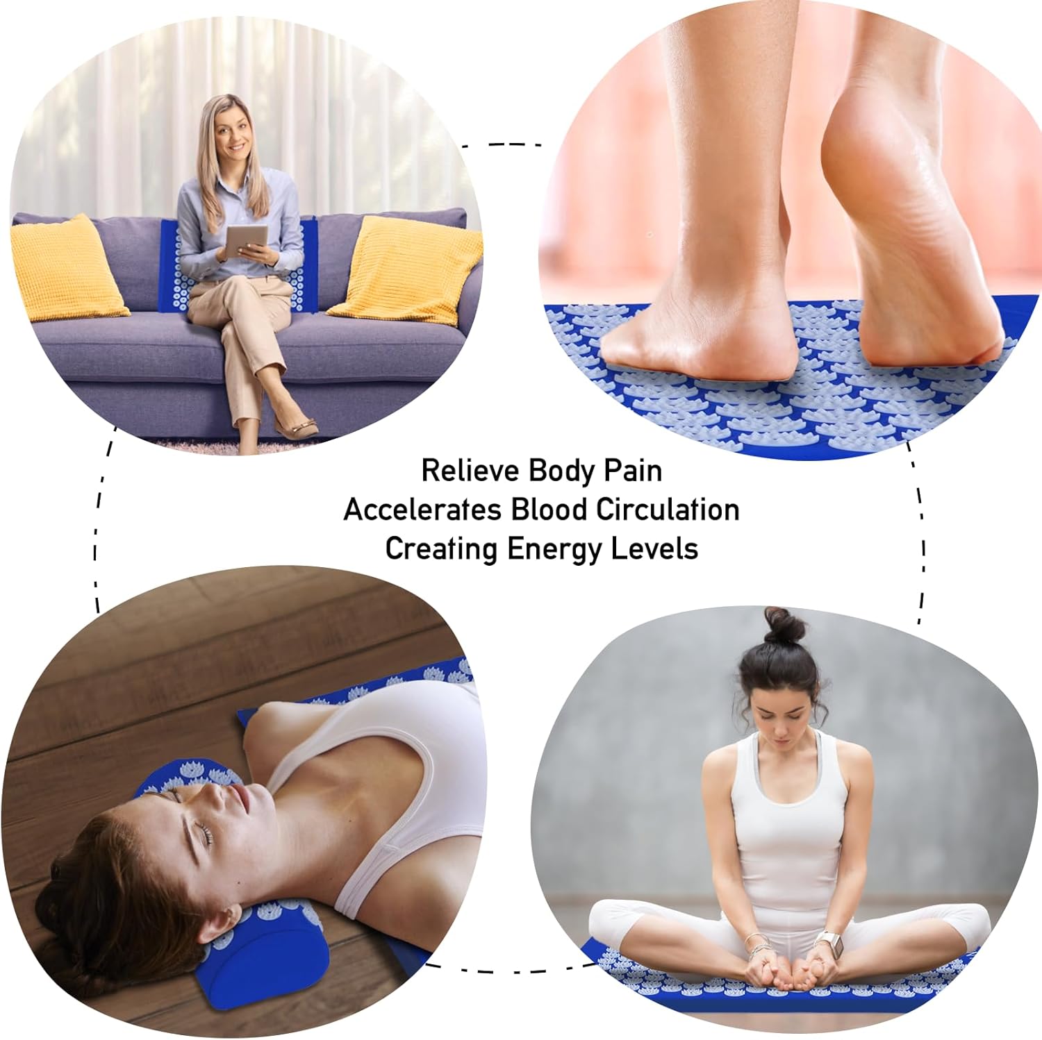Acupressure Mat & Pillow Set