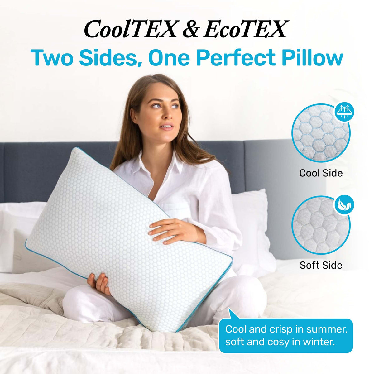 Premium Hybrid Pillow With Temperature Regulating
