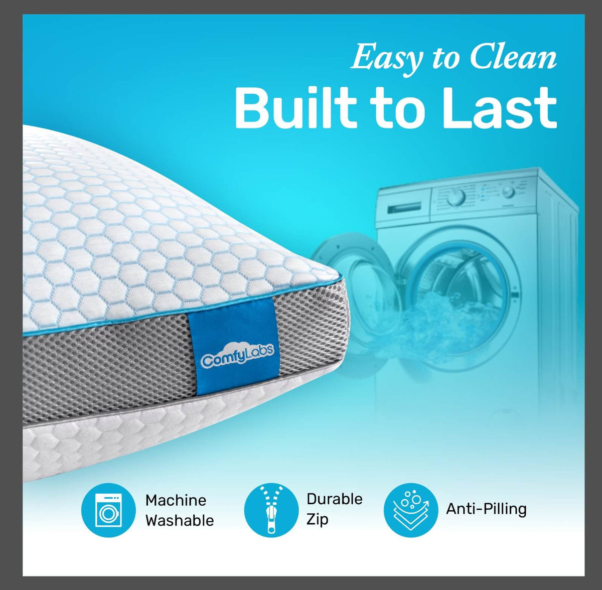 Premium Hybrid Pillow With Temperature Regulating