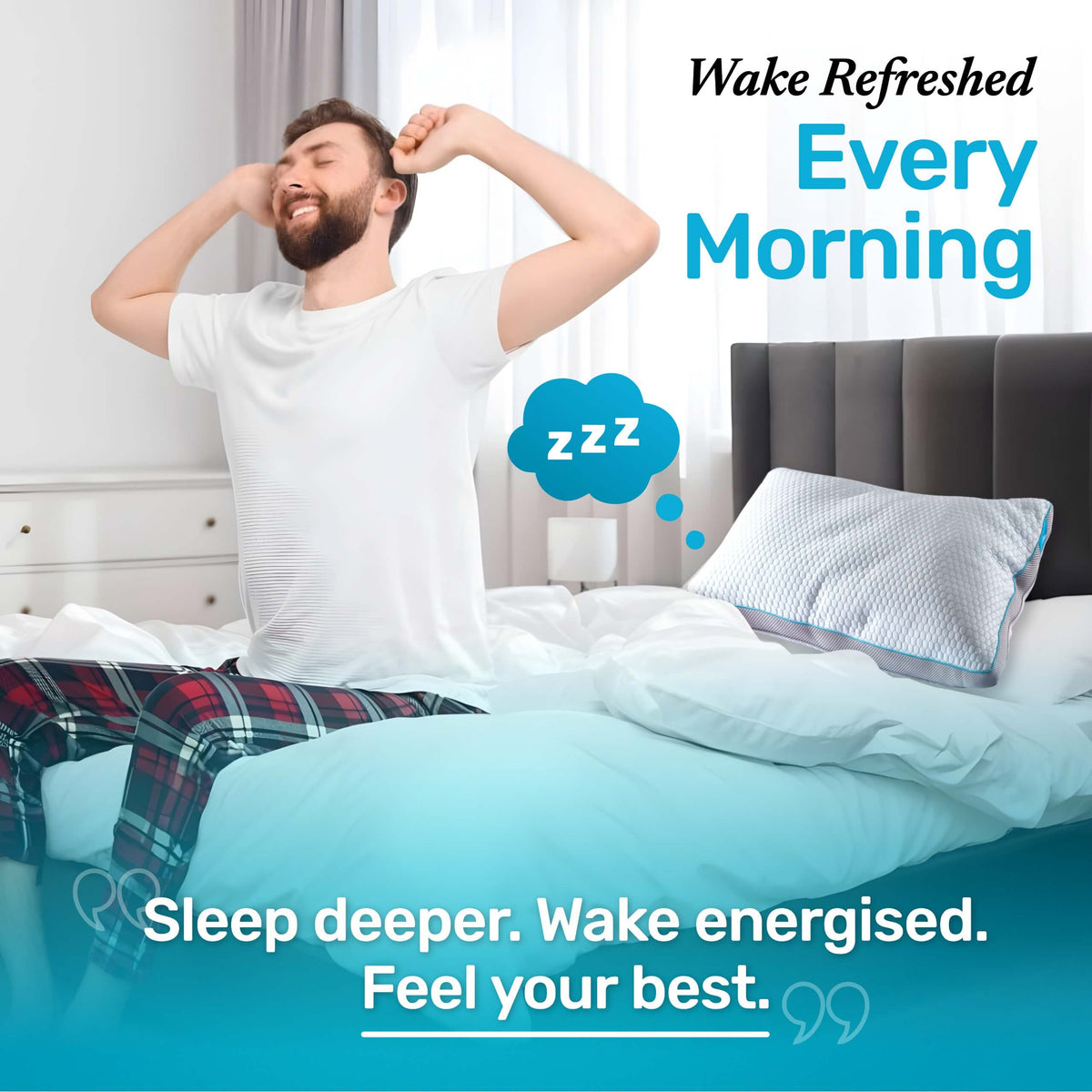 Premium Hybrid Pillow With Temperature Regulating