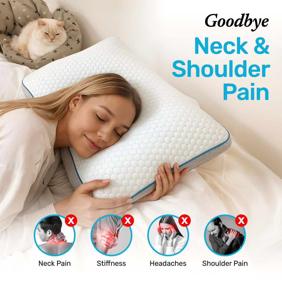 Premium Hybrid Pillow With Temperature Regulating