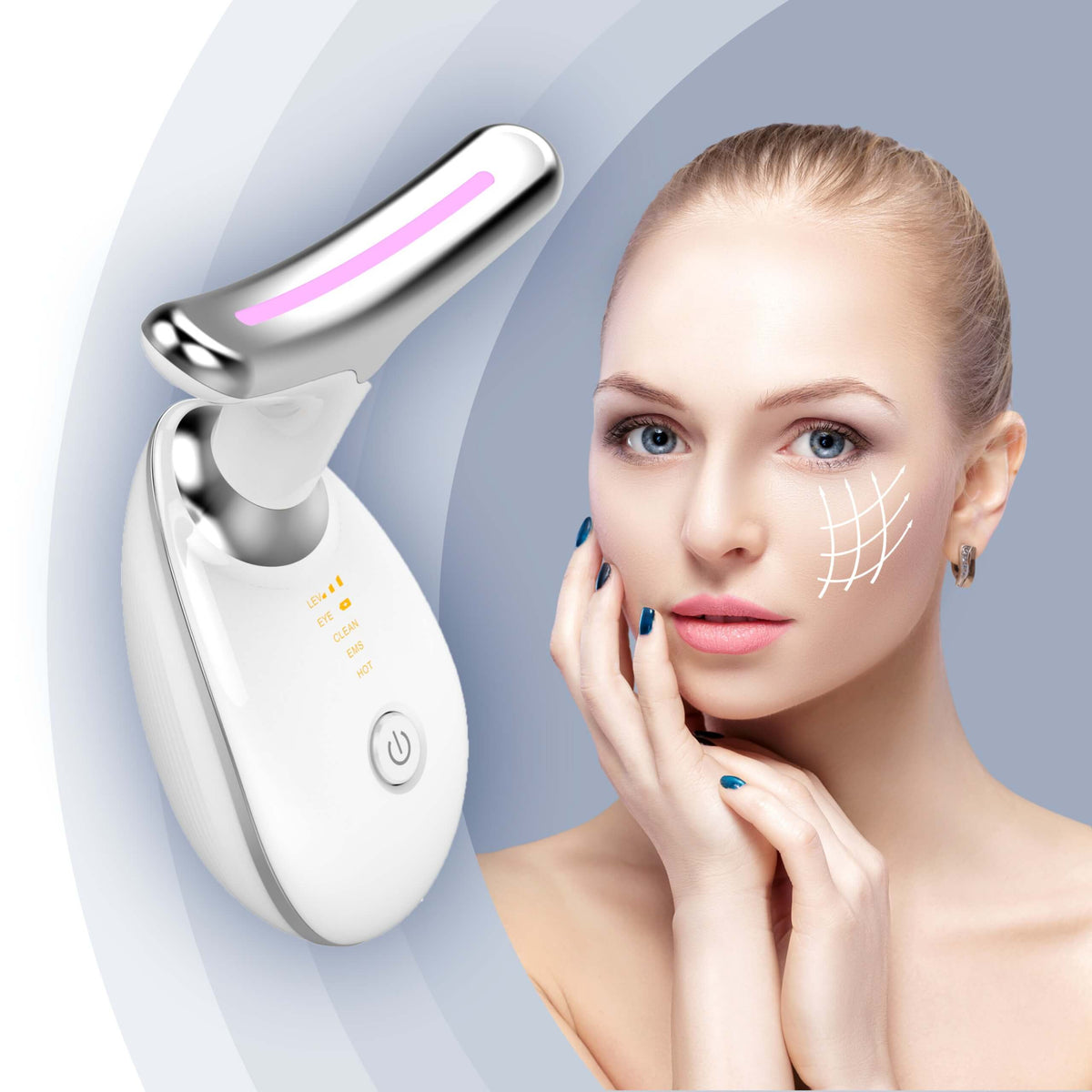 Face Massager - Anti-Aging, Skin Tightening & Wrinkle Reduction Device