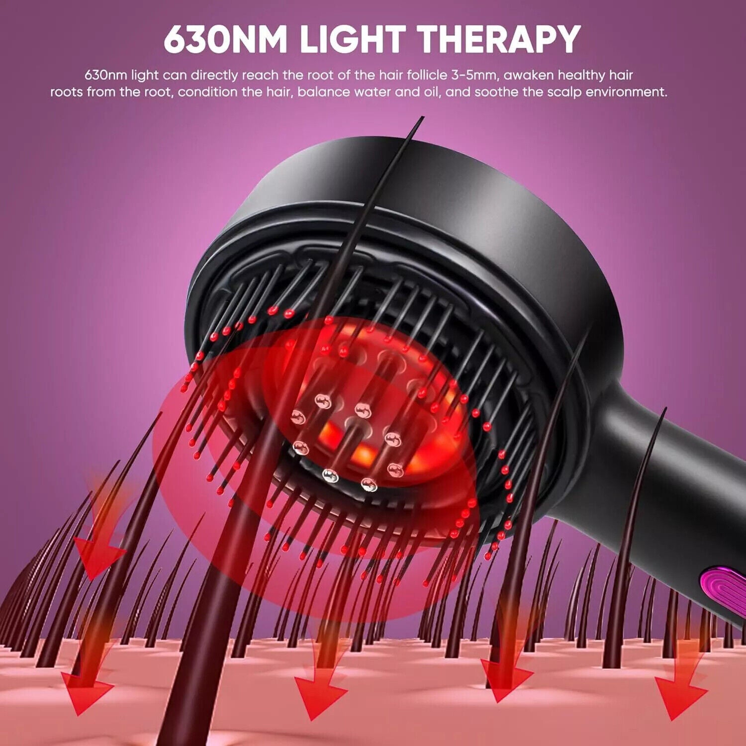 3-in-1 Scalp Massager for Hair Growth & Relaxation