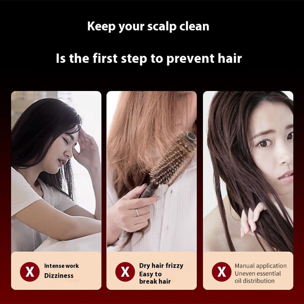 3-in-1 Scalp Massager for Hair Growth & Relaxation